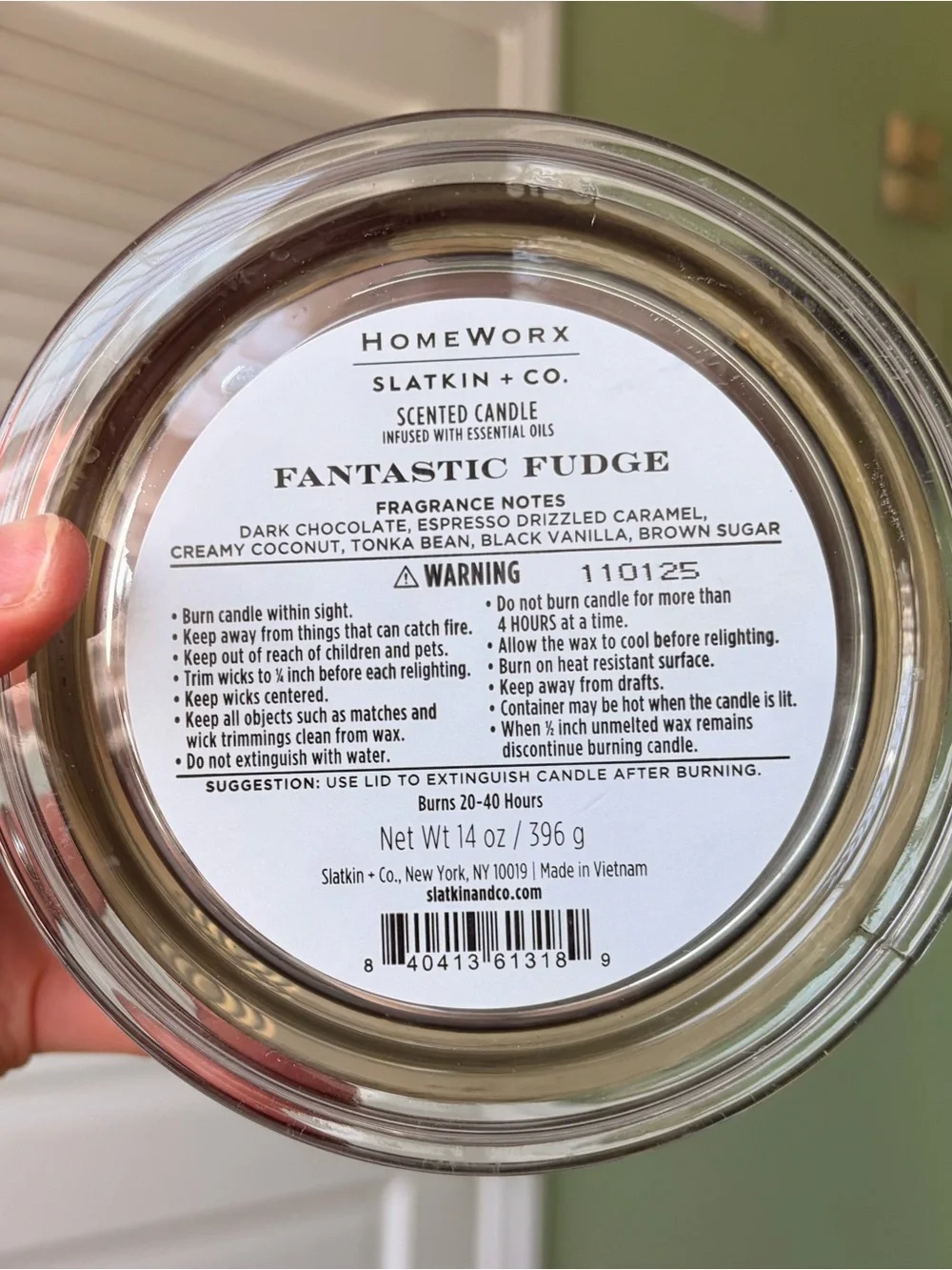 HomeWorx Fantastic Fudge Scented Candle - Chocolate Brown 3 Wick 14oz